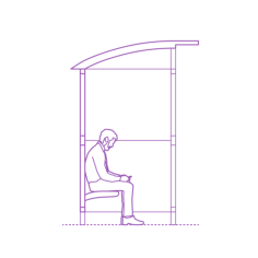 Fixtures Bus Stops Covered Bus Stop Icon Svg Vector, Free Vectors File